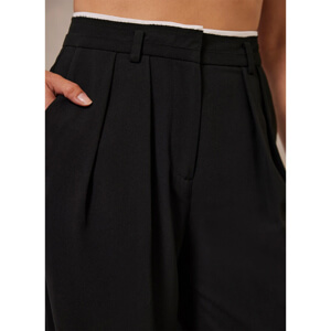 Mint Velvet Black Waist Detail Trouser